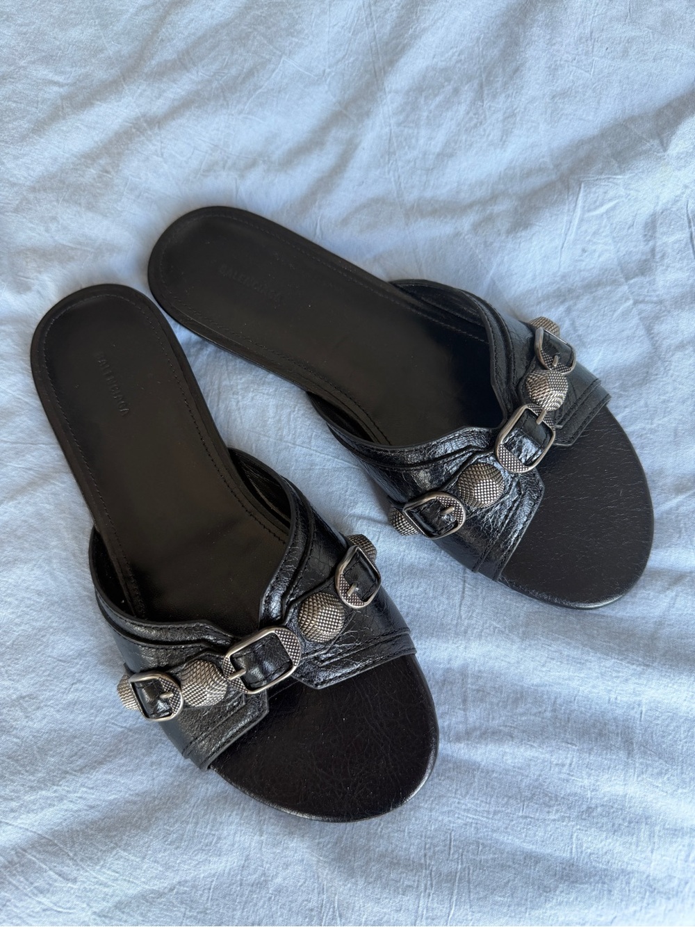 Balenciaga Black Carole Sandals